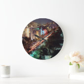 米国、フロリダ、マイアミビーチ、海ドライブ、アールデコ2 ラージ壁時計 (ホーム)