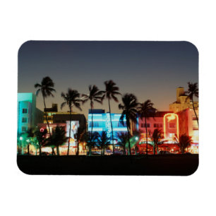 米国、フロリダ、マイアミビーチ、海ドライブ、アールデコ マグネット