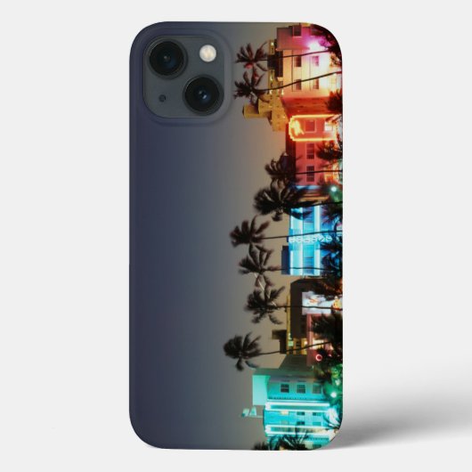 米国、フロリダ、マイアミビーチ、海ドライブ、アールデコ Case-Mate iPhoneケース (裏面)