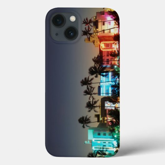 米国、フロリダ、マイアミビーチ、海ドライブ、アールデコ Case-Mate iPhoneケース (裏面)
