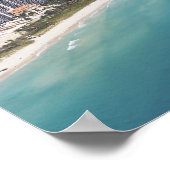 米国、フロリダ、マイアミ、ビーチ付きCityscape ポスター (角)