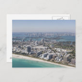 米国、フロリダ、マイアミ、ビーチ3の街並み ポストカード (正面/裏面)
