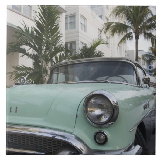 米国、フロリダ、Miami Beach: 南ビーチ、1956 3 タイル (正面)