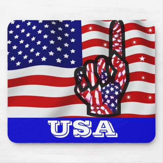 米国!_ マウスパッド (正面)