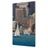 米国、マサチューセッツ州ボストンウォーターフロントスカイライン2 クリップボード (左)