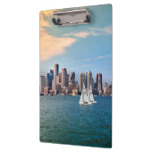 米国、マサチューセッツ州ボストンウォーターフロントスカイライン3 クリップボード (左)