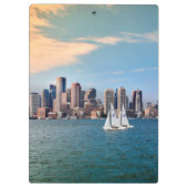 米国、マサチューセッツ州ボストンウォーターフロントスカイライン3 クリップボード (裏面)