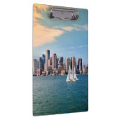 米国、マサチューセッツ州ボストンウォーターフロントスカイライン3 クリップボード (右)