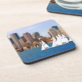 米国、マサチューセッツ州ボストンウォーターフロントスカイライン4 コースター (左側)