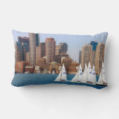 米国、マサチューセッツ州ボストンウォーターフロントスカイライン4 ランバークッション (裏面)