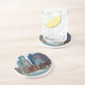 米国、マサチューセッツ州ボストンウォーターフロントスカイライン コースター (側面)