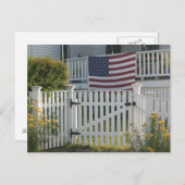 米国、マサチューセッツ州、グロスター：愛国柵 ポストカード (正面/裏面)