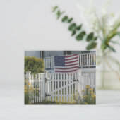 米国、マサチューセッツ州、グロスター：愛国柵 ポストカード (スタンド正面)