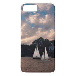 米国 マサチューセッツ州。サンセットセイリング iPhone 8 PLUS/7 PLUSケース