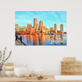 米国，マサチューセッツ州，ボストン ポスター (キッチン)