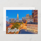 米国，マサチューセッツ州，ボストン ポストカード (正面/裏面)