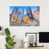 米国，マサチューセッツ州，美しいボストン ポスター (ホームオフィス)