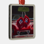 米国、マサチューセッツ、グロスター。 曖昧なサイコロとの メタルオーナメント (右)