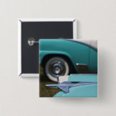 米国、マサチューセッツ、グロスター。 50年代時代フォード 缶バッジ (正面&裏面)