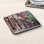 米国、マサチューセッツ、ボストンのドングリに沿う家 コースター (左側)