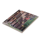 米国、マサチューセッツ、ボストンのドングリに沿う家 タイル (側面)