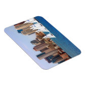 米国、マサチューセッツ。ボストンウォーターフロントスカイライン4 マグネット (右側)