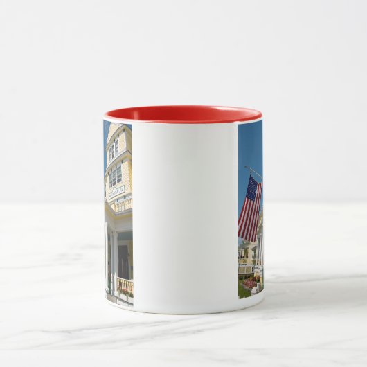 米国、ミシガン州のMackinacの島 マグカップ (中央)