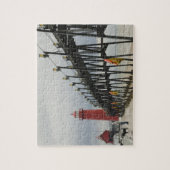 米国、ミシガン州、ミシガン湖岸、グランドヘブン： ジグソーパズル (縦)