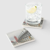 米国、ミシガン州、ミシガン湖岸、グランドヘブン: ストーンコースター (横)