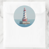 米国、ミシガン素晴らし州、湖、ミシガン州 ラウンドシール (バッグ)