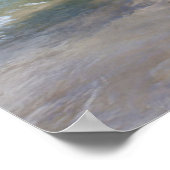 米国、ミシガン。スーペリア澄ん湖の水 ポスター (角)