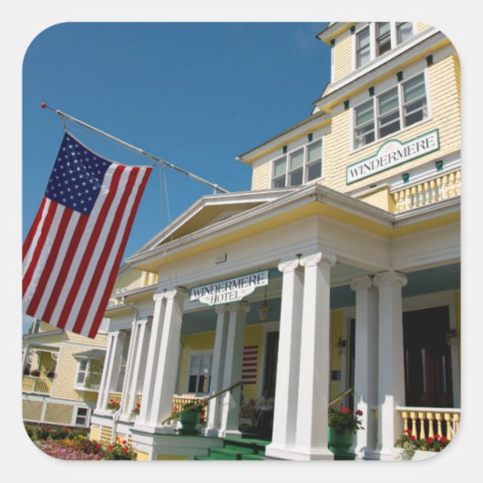 米国、ミシガン、マッキナック島 スクエアシール (正面)