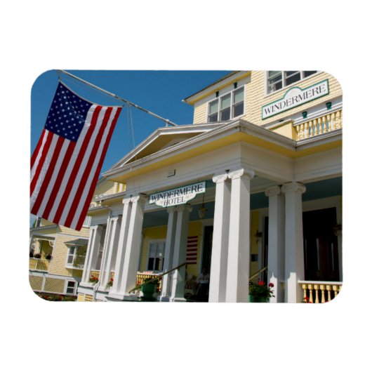 米国、ミシガン、マッキナック島 マグネット (横)