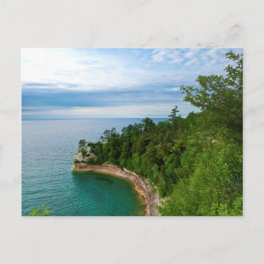 米国、ミシガン。鉱夫の城の岩の形成3 ポストカード (正面)