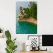 米国、ミシガン。鉱夫の城の岩の形成 ポスター (ホームオフィス)