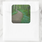 米国、ミシガン。鉱山労働者の滝の追跡 スクエアシール (バッグ)