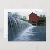 米国、ミズーリ、オザーク郡、ロックブリッジミル ポストカード (正面/裏面)