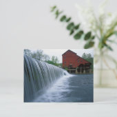 米国、ミズーリ、オザーク郡、ロックブリッジミル ポストカード (スタンド正面)