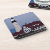 米国，メイン，ポートランド，ケープエリザベス，灯台 コースター (左側)