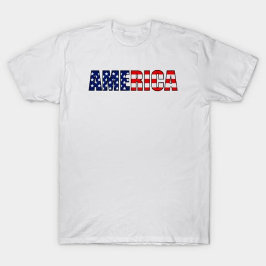 米国 – メリカ国旗 Tシャツ