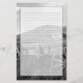 米国、モンタナの作られるBannackの州立公園の古いワゴン 便箋 (正面)