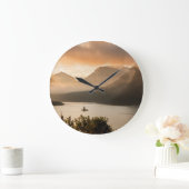米国、モンタナ、氷河の国立公園。サンライズ ラージ壁時計 (ホーム)