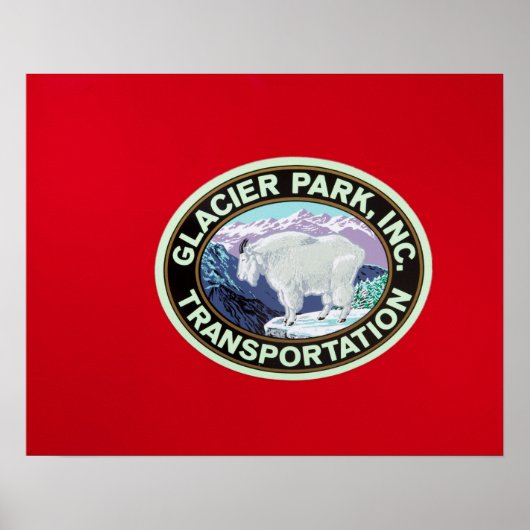 米国，モンタナ，氷河の国立公園，ヴィンテージ2 ポスター (正面)