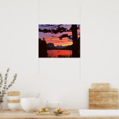 米国、モンタナ、氷河の国立公園。横 ポスター (キッチン)