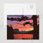 米国、モンタナ、氷河の国立公園。横 ポストカード (正面/裏面)