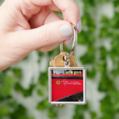 米国、モンタナ、氷河国立公園、ヴィンテージ キーホルダー (手)