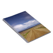 米国、ユタの砂利道の交差の景色 ノートブック (右側)