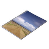 米国、ユタの砂利道の交差の景色 ノートブック (左側)