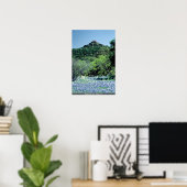 米国,ラノ,テキサス州, Bluebonnets ポスター (ホームオフィス)