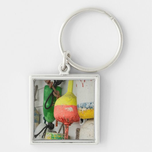 米国、ロードアイランド、ブロックアイランド2 キーホルダー (正面)